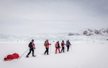 Departure of the raid in the UNESCO zone along the Icefjord